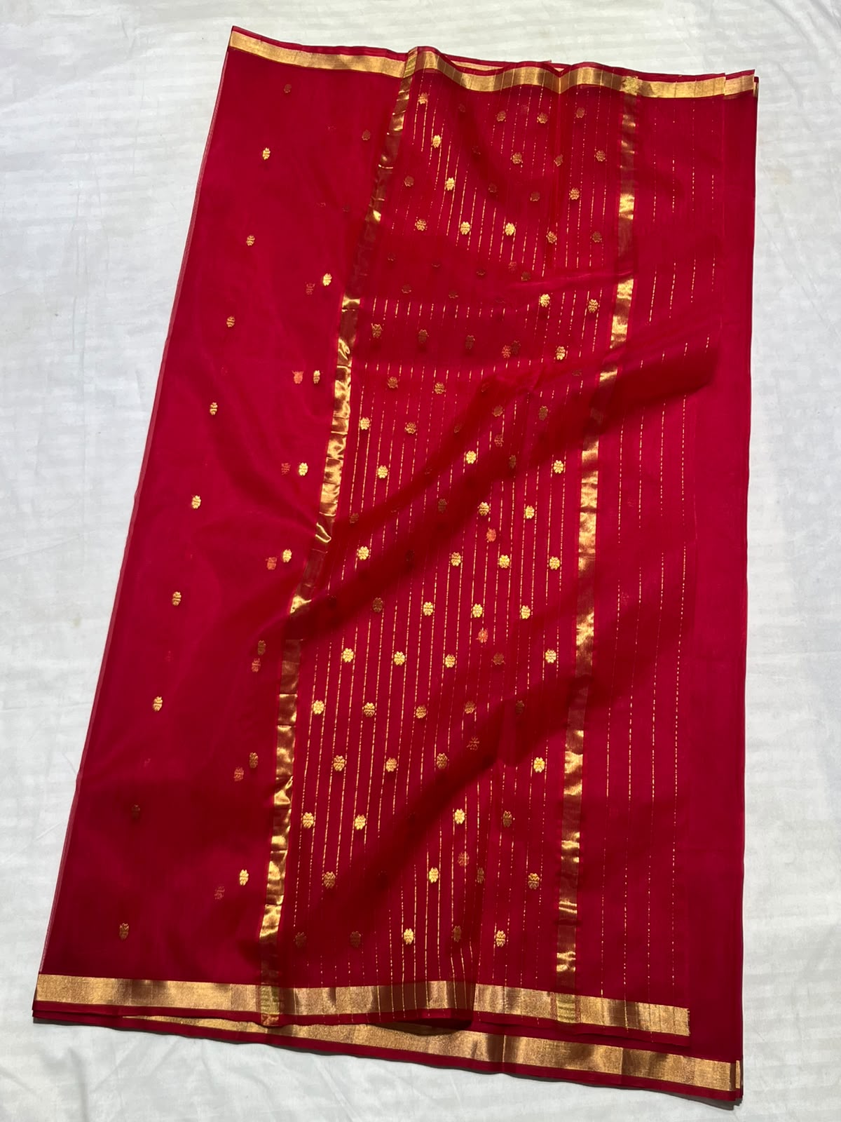 Premium Katan Silk Saree with Elegant Small Zari Border