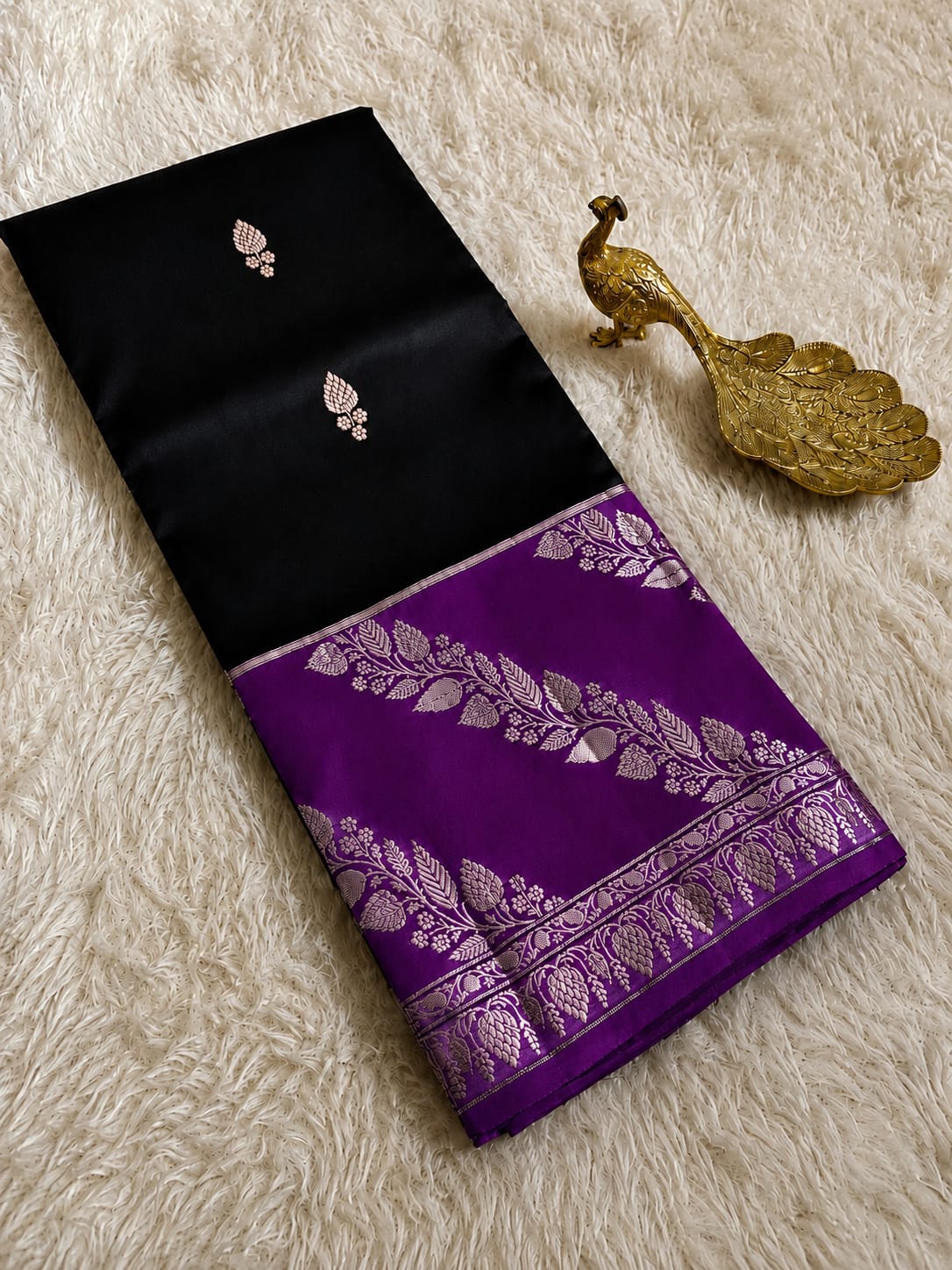 Beautiful Banaras Soft Raw Mango Silk Woven Premium Quality Saree
