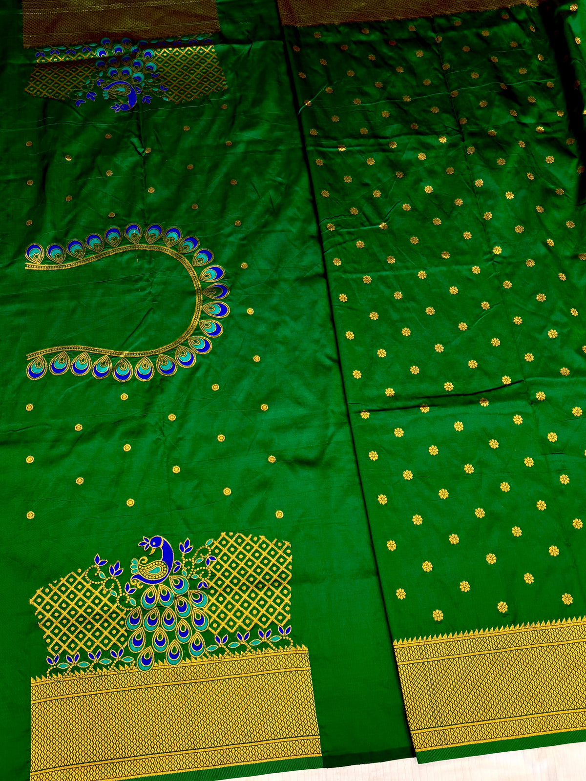 Royal Yeola Kalanjali Double Pallu Paithani Silk Saree