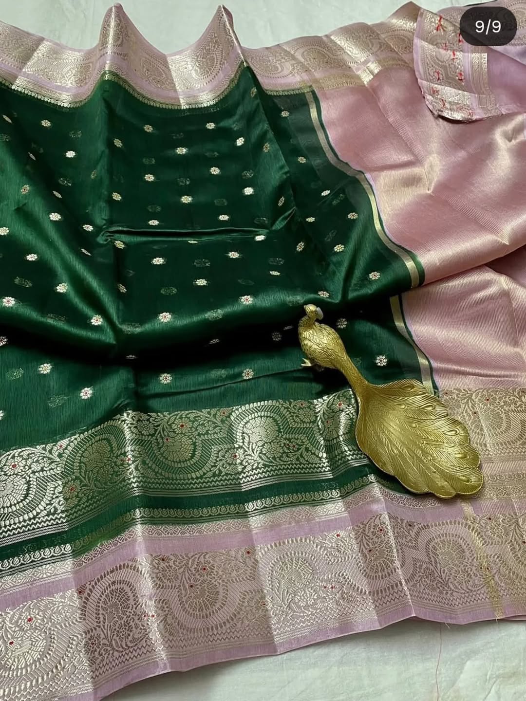 Premium Banarasi Raw Mango Silk Saree – Soft & Lightweight