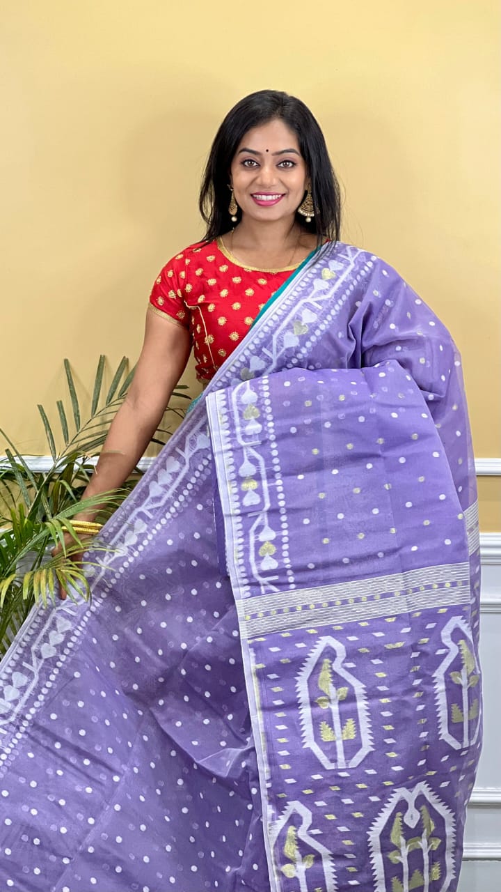 Exclusive Collection: Charulota Soft Dhakai Jamdani Saree