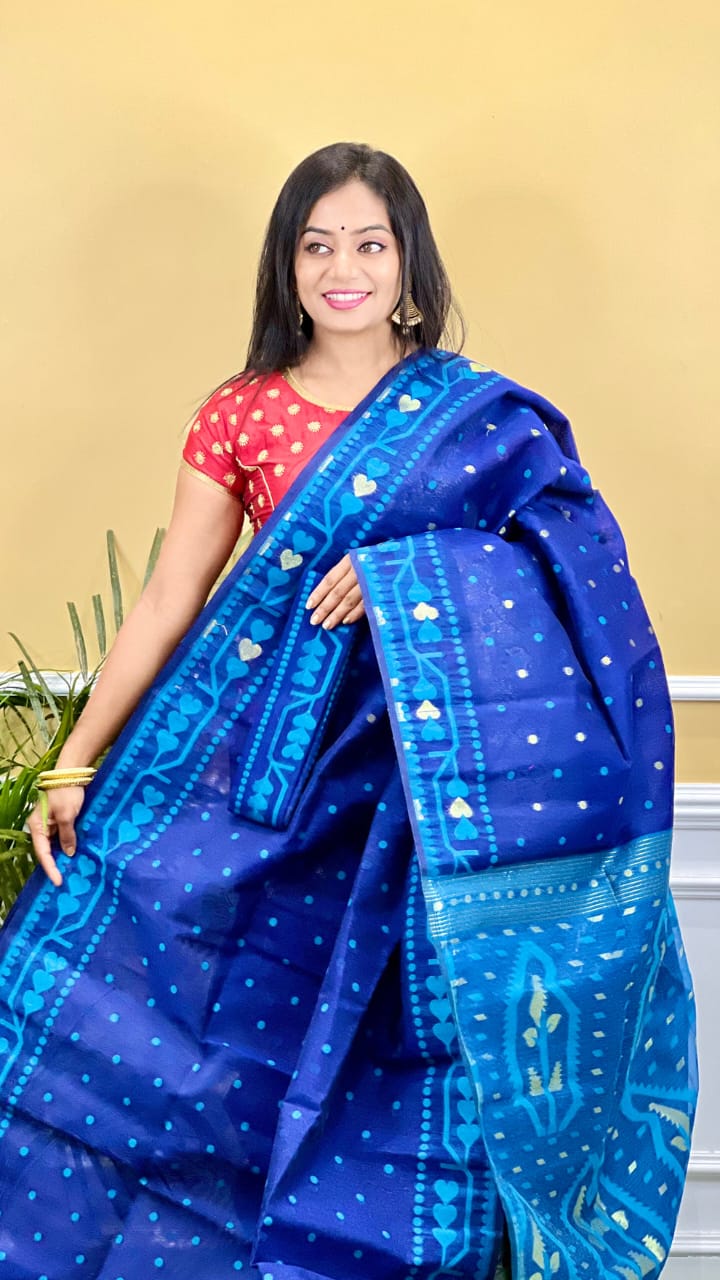 Charulota Soft Dhakai Jamdani Saree