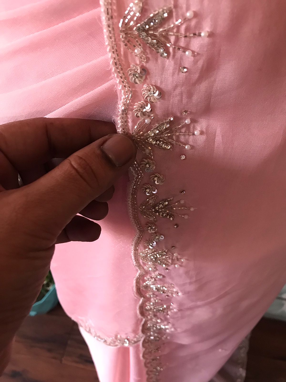 Premium Pure Organza Silk Handwork Saree