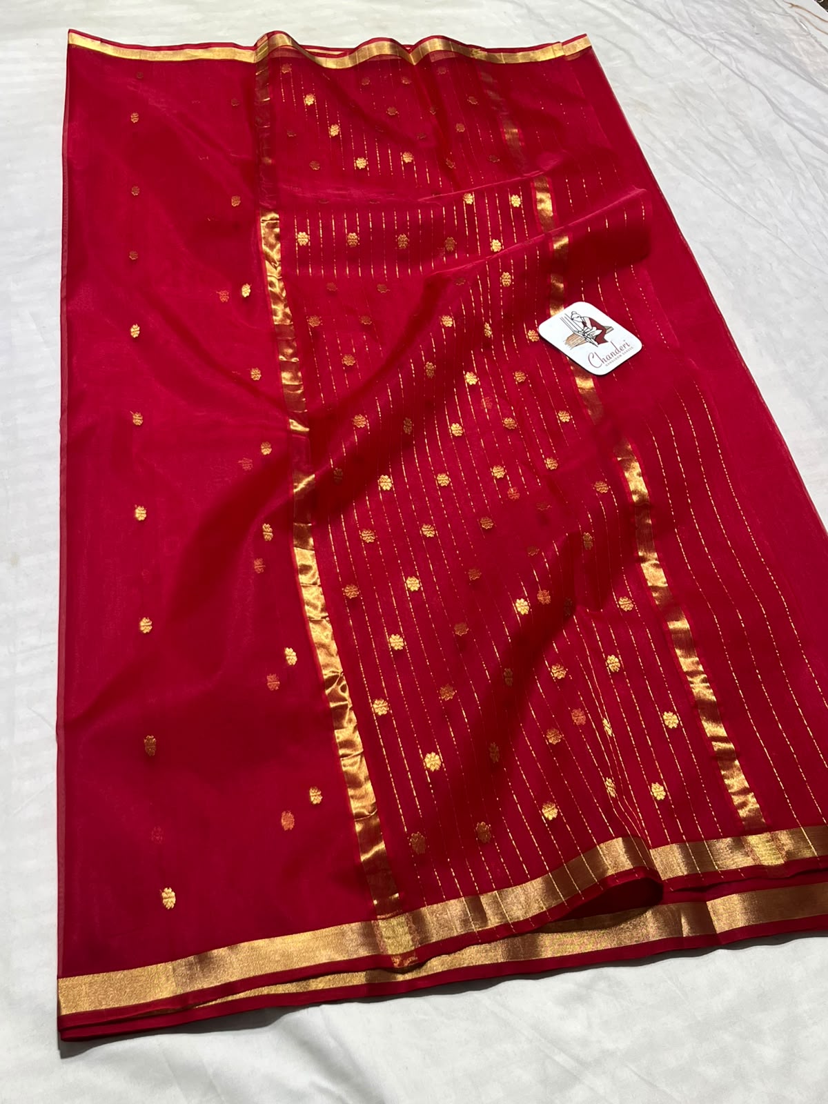 Premium Katan Silk Saree with Elegant Small Zari Border