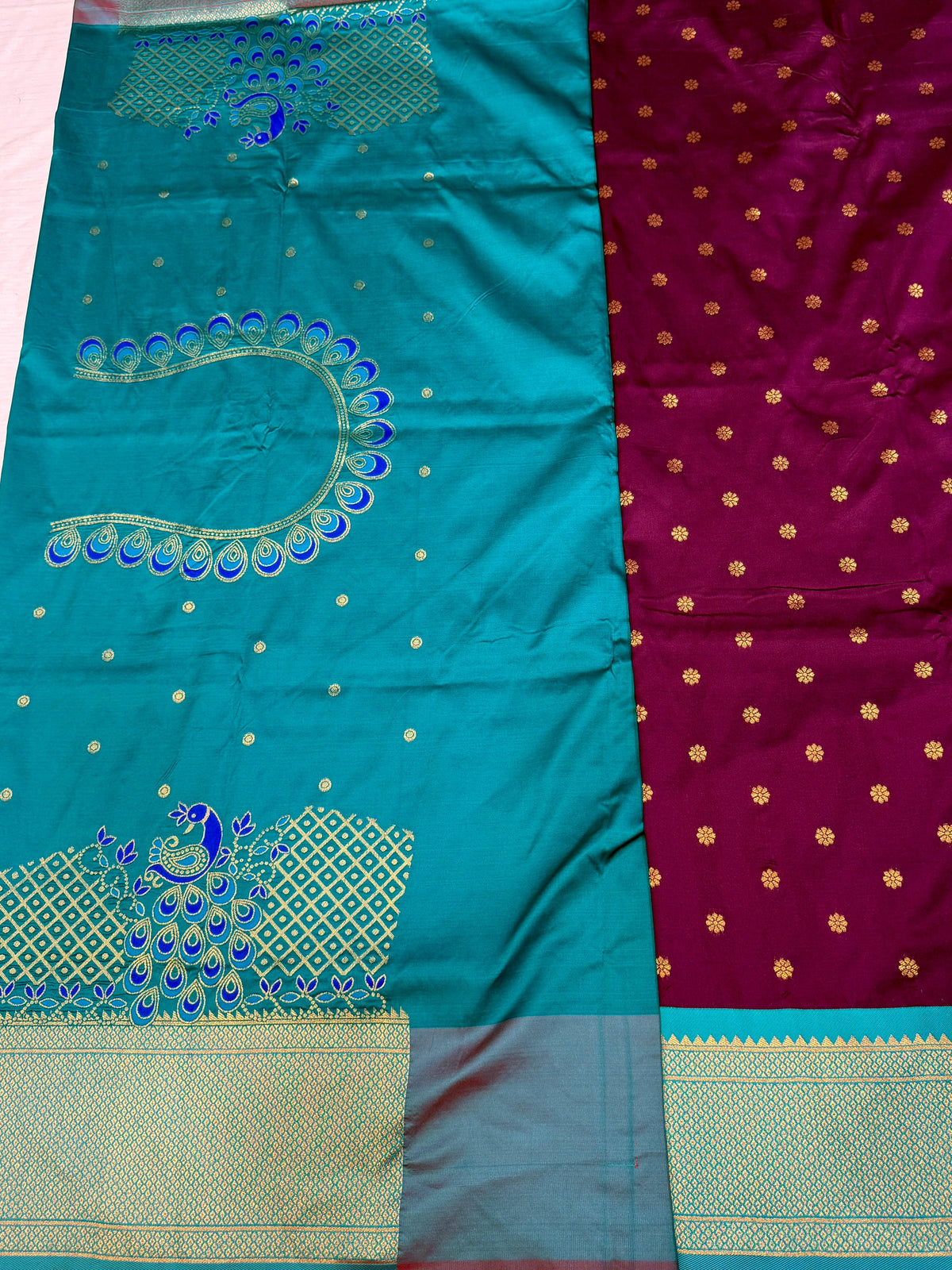 Royal Yeola Kalanjali Double Pallu Paithani Silk Saree