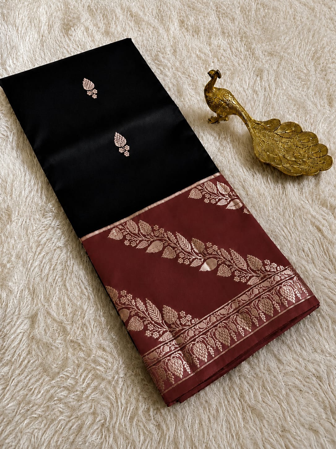 Beautiful Banaras Soft Raw Mango Silk Woven Premium Quality Saree