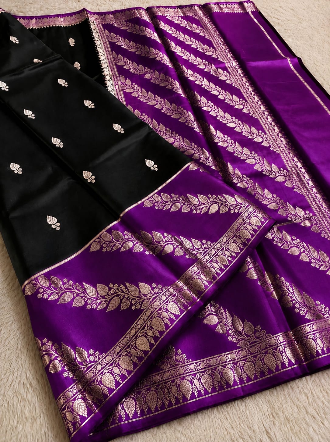 Beautiful Banaras Soft Raw Mango Silk Woven Premium Quality Saree
