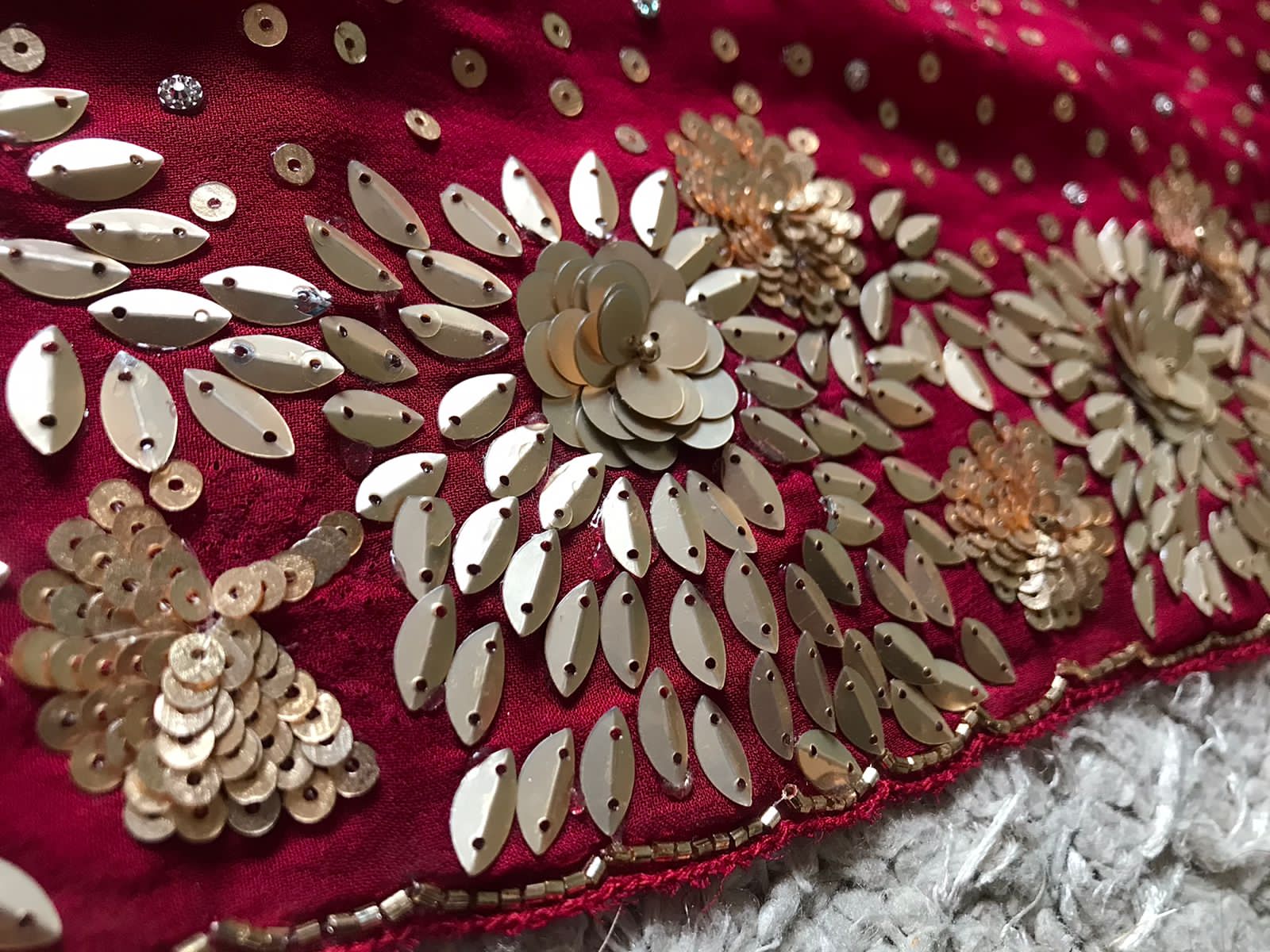 Premium Pure Georgette Silk Handwork Saree