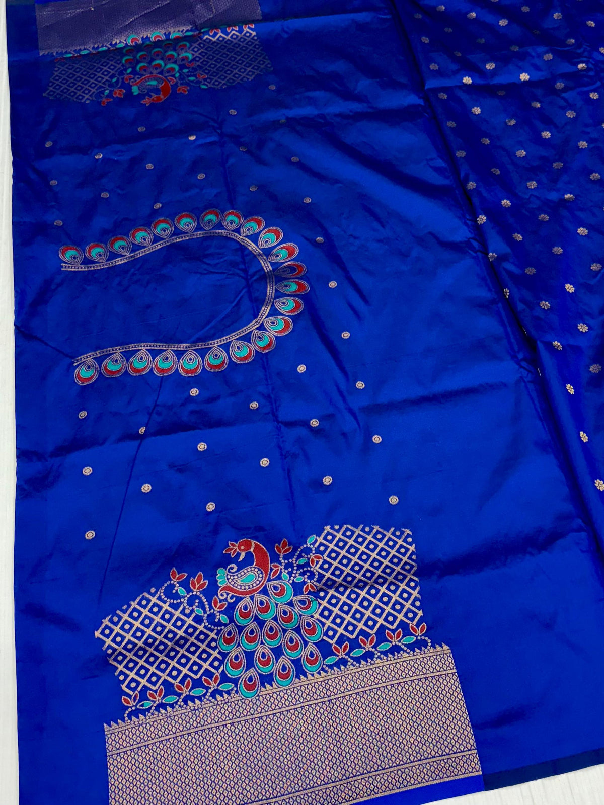 Royal Yeola Kalanjali Double Pallu Paithani Silk Saree