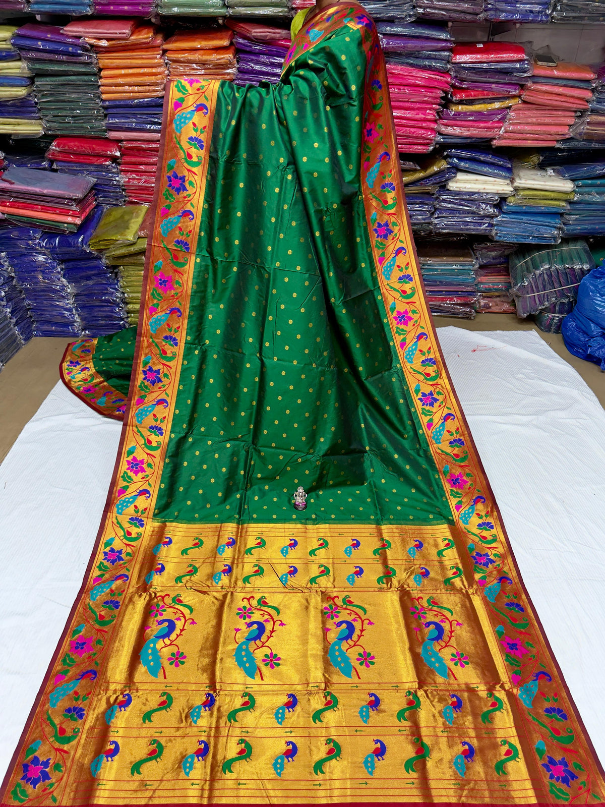 Maharani Pushpaa Paithani – Mor Popat Brocade Silk Saree