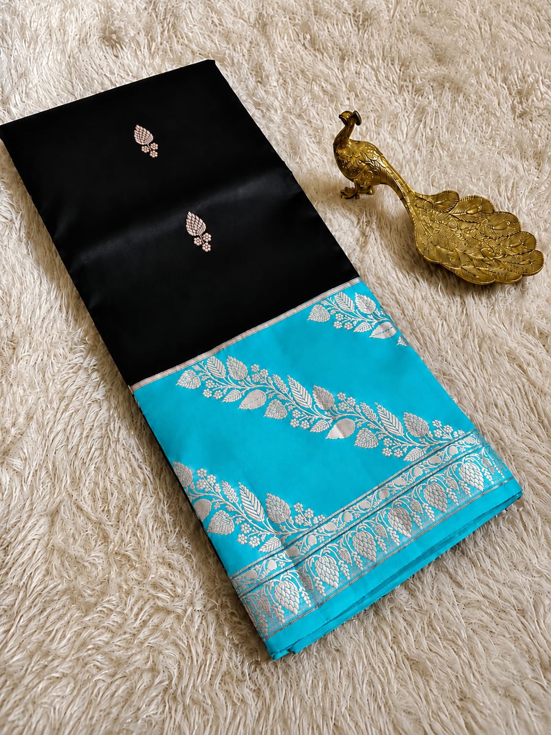 Beautiful Banaras Soft Raw Mango Silk Woven Premium Quality Saree