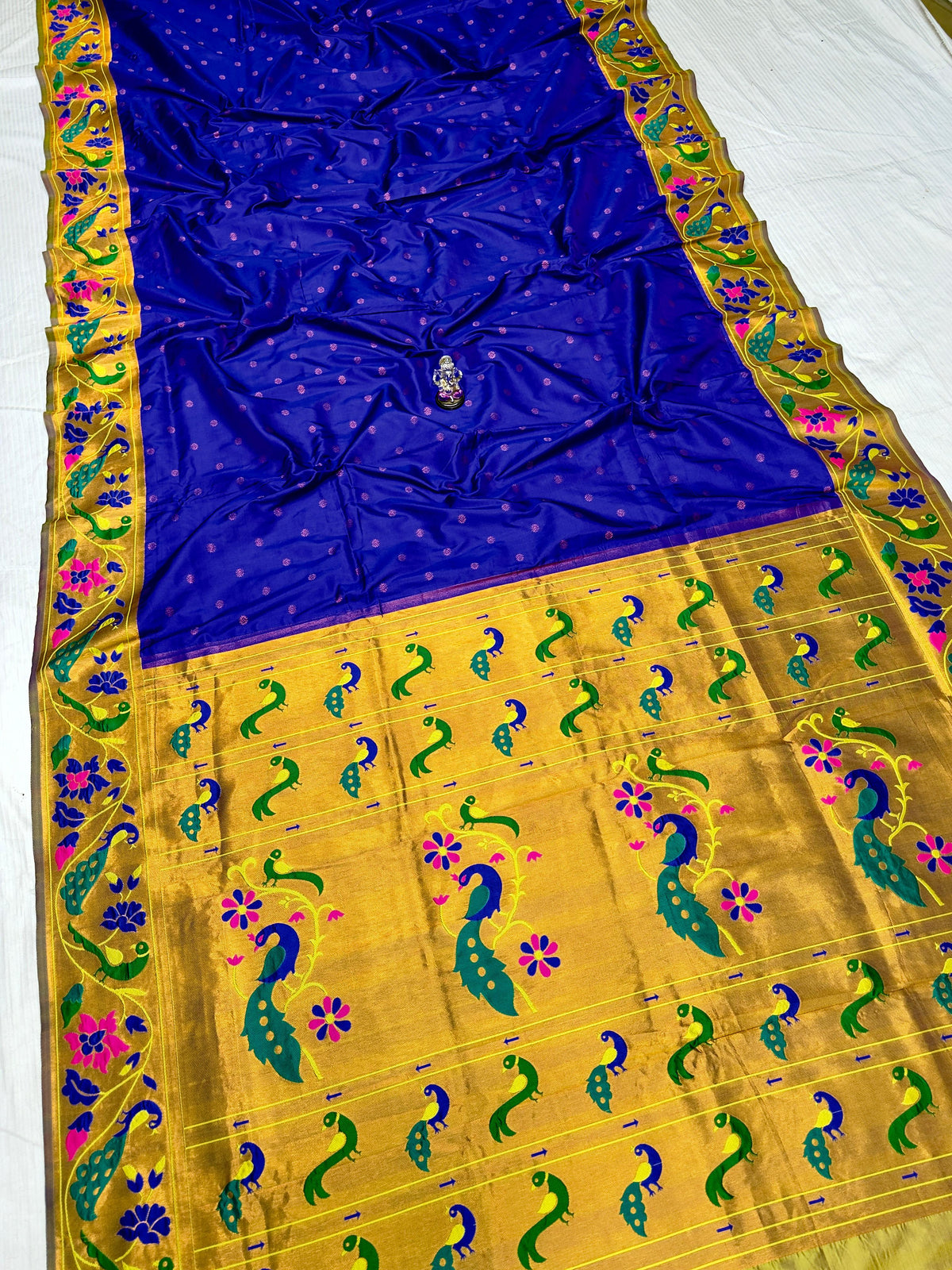 Maharani Pushpaa Paithani – Mor Popat Brocade Silk Saree
