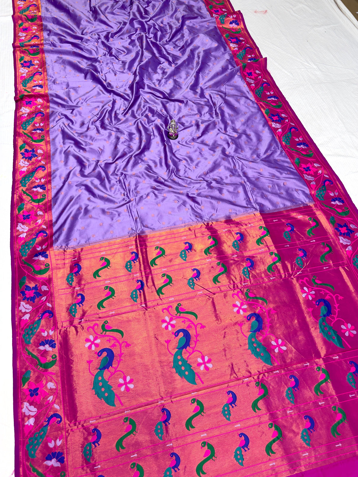 Maharani Pushpaa Paithani – Mor Popat Brocade Silk Saree