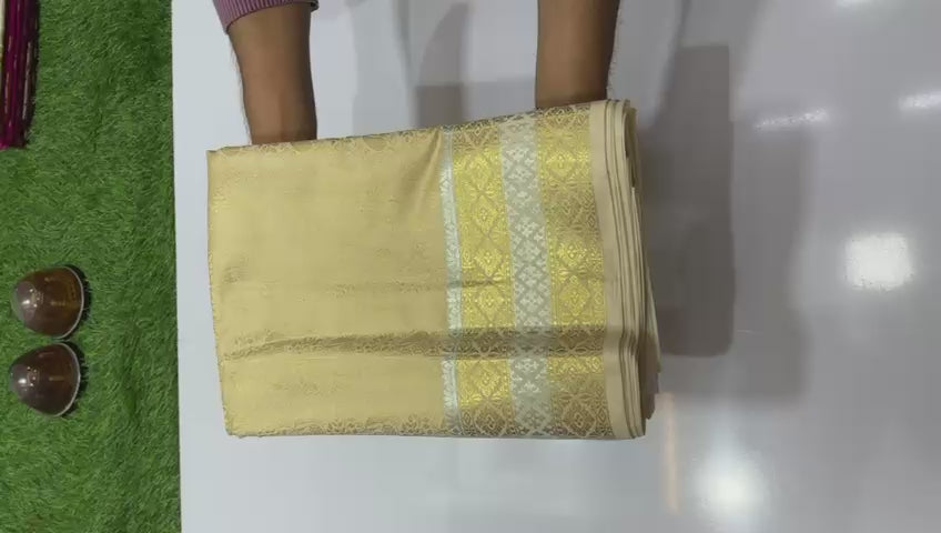 BEAUTIFUL SOFT KATAN TUNCHHUI WOVEN BANARAS SAREES