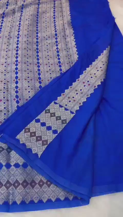 Premium Banarasi Semi Georgette Saree with Bandhej Pattern