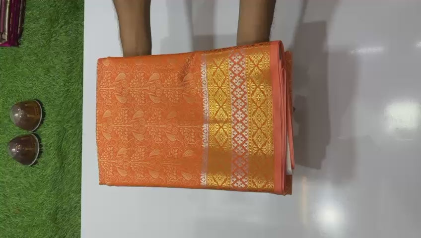 BEAUTIFUL SOFT KATAN TUNCHHUI WOVEN BANARAS SAREES