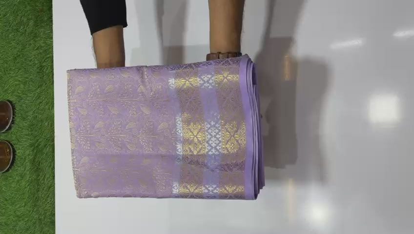 Timeless Elegance – Soft Katan Tunchhui Woven Banaras Sarees